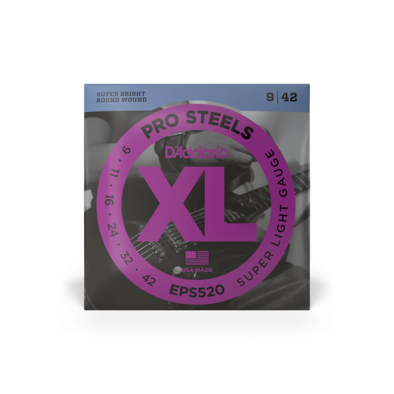 Набор струн D'ADDARIO EPS520 XL PROSTEELS SUPER LIGHT (09-42)